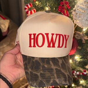 Buckle Cream and Brown 'Howdy' Hat